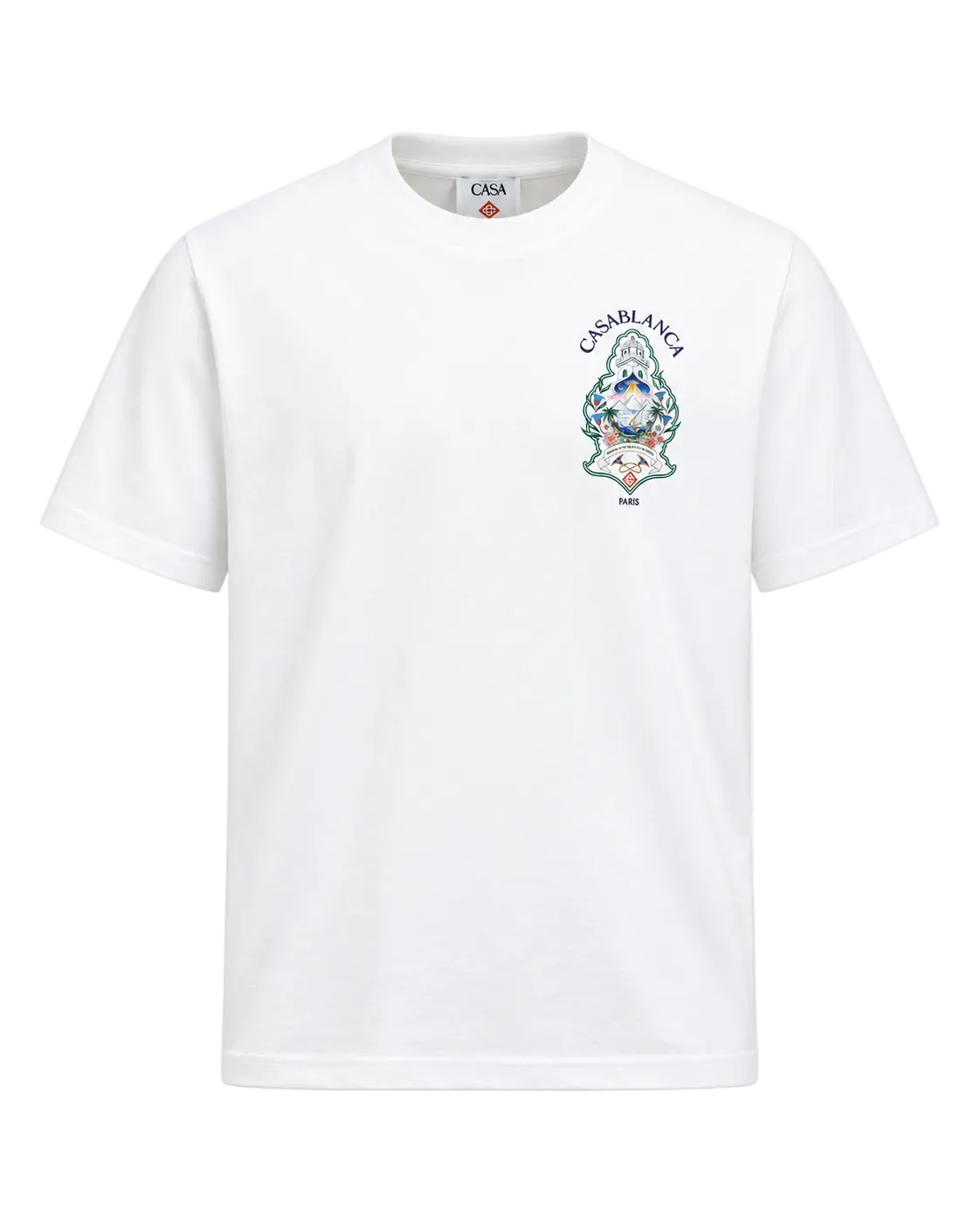 Casablanca T-shirt Hotel Emblem Bianco