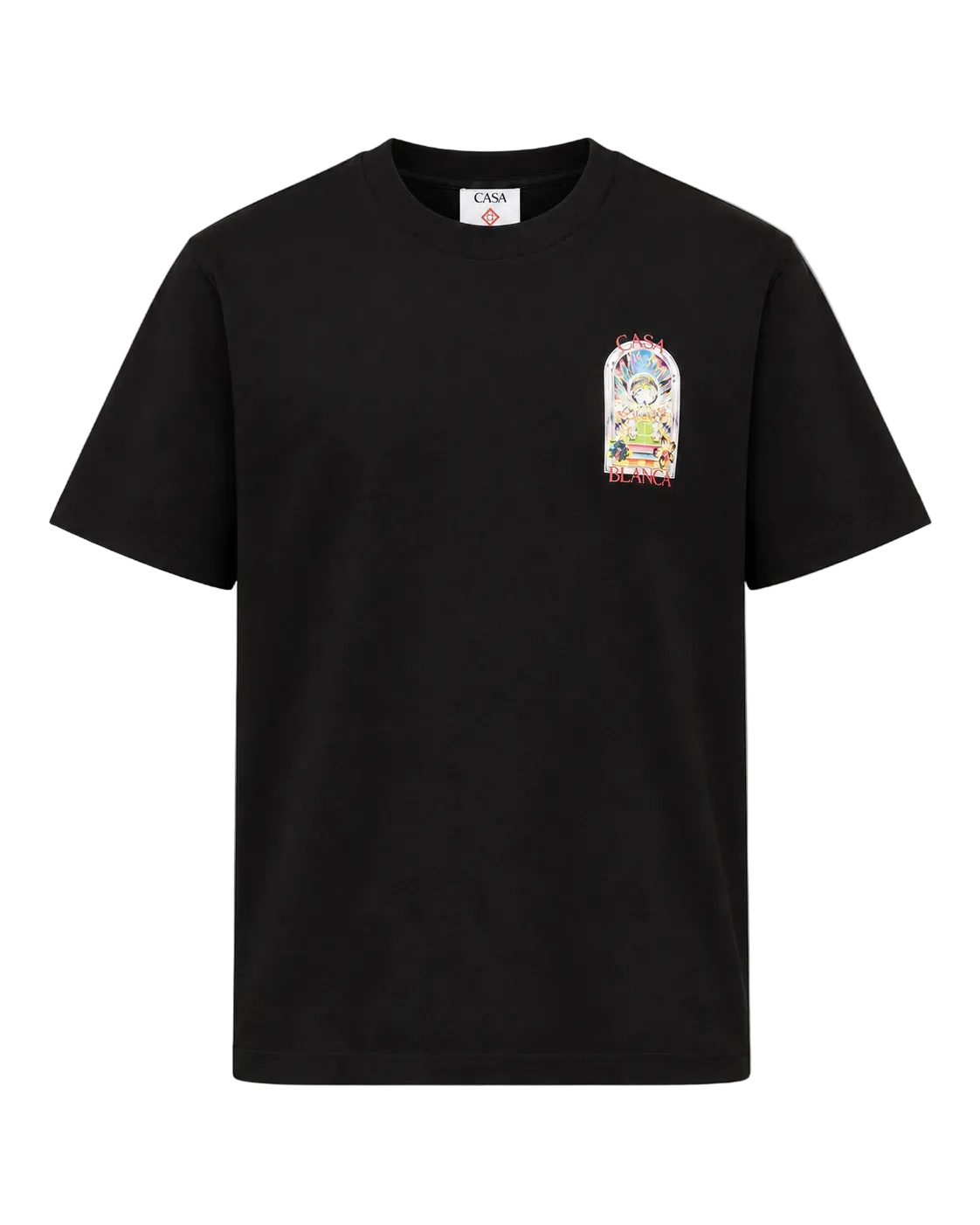 Casablanca T-shirt Tennis Landscape Nero