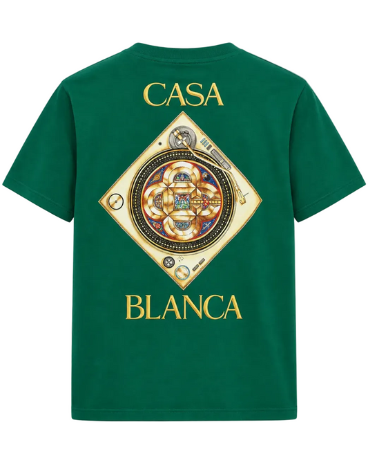 Casablanca T-shirt Plafond Orne de Musique Verde