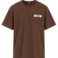 T-shirt Jacquemus Le Gros Grain marrone scuro, vista frontale